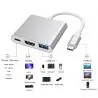 Hub USB,Conversor Adaptador Pantalla Hdmi Usb Tipo C Notebook Celular Pc