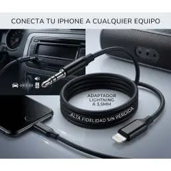 Adaptadores de Audio,Cable Adaptador De Audio Para Usb Lightning A Auxiliar 3.5mm - YP08