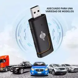 Adaptadores de Audio, BT y OTG,Adaptador Bluetooth Auxiliar Musica Micro Sd Vehiculo Auto - CZ-06