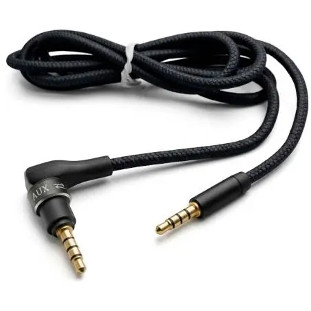 Cables de Audio,Cable Audio Auxiliar TRRS 3.5mm Angulo L 4 polos 3 rayas - YP14