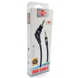 Cables de Audio,Cable Audio Auxiliar TRRS 3.5mm Angulo L 4 polos 3 rayas - YP14