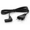 Cables de Poder,Cable Poder Tipo 8 Tv Conector En L Television Radio Enchufe