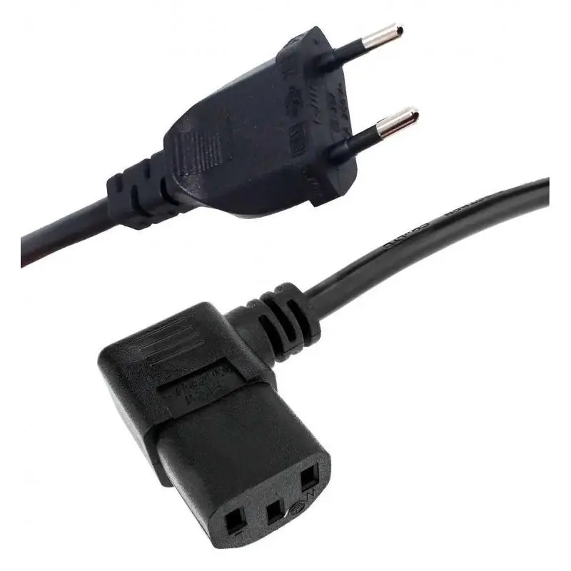 Cables de Poder,Cable Poder PC Impresora Tv Monitor Conector L Angulo 90 C13