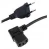 Cables de Poder,Cable Poder PC Impresora Tv Monitor Conector L Angulo 90 C13