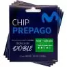 Otros,Pack 50 Chip Movistar Prepago Recarga Portabilidad
