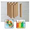Artículos de Oficina,Pack 2 Tubo Carton Largo Grueso 50 x 5cm Resistente Multiuso