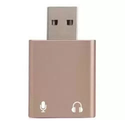 Adaptadores y Cables,Adaptador Audio Microfono Usb Para Pc Tarjeta Sonido Externa