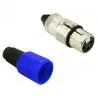 Adaptadores de Audio,2 Conectores Xlr Canon Repuesto Cable Microfono Guitarra Mix