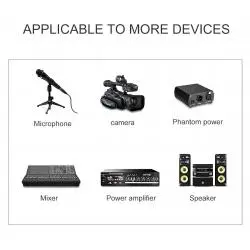 Adaptadores de Audio,2 Conectores Xlr Canon Repuesto Cable Microfono Guitarra Mix