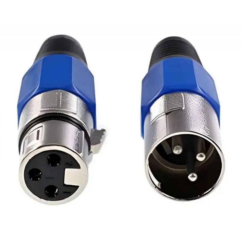 Adaptadores de Audio,2 Conectores Xlr Canon Repuesto Cable Microfono Guitarra Mix