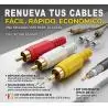 Set De Conectores RCA Audio Video Macho Repuesto Para Armar