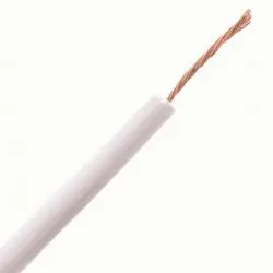 Cables de Audio,Cable Parlante 5 Metros Paralelo Audio Sonido Radio Equipo - Blanco