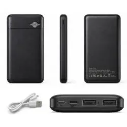 Power Bank Batería Portátil,Cargador Portatil Power Bank Usb Bateria Recargable 10000mah - WISDEMOUP CDB-02