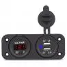Otros,Cargador Adaptador Usb Tester Bateria Voltimetro Auto Camion - 8697