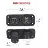 Otros,Cargador Adaptador Usb Tester Bateria Voltimetro Auto Camion - 8697