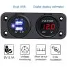 Otros,Cargador Adaptador Usb Tester Bateria Voltimetro Auto Camion - 8697