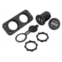 Otros,Cargador Adaptador Usb Tester Bateria Voltimetro Auto Camion - 8697