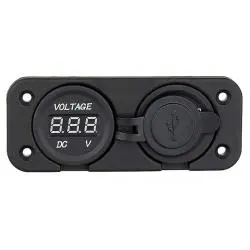 Otros,Cargador Adaptador Usb Tester Bateria Voltimetro Auto Camion - 8697