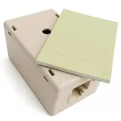 Placas y Soportes de Pared,Caja Roseta Cat5e Categoria 5 Rj45 Hembra Pared Cable Red - MT1358