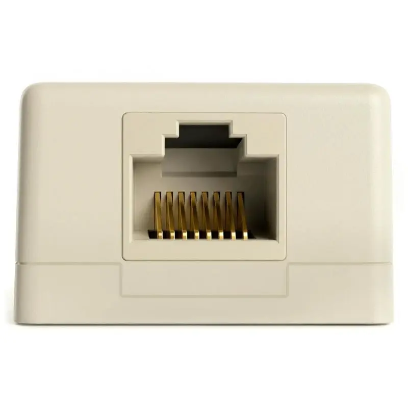 Placas y Soportes de Pared,Caja Roseta Cat5e Categoria 5 Rj45 Hembra Pared Cable Red - MT1358