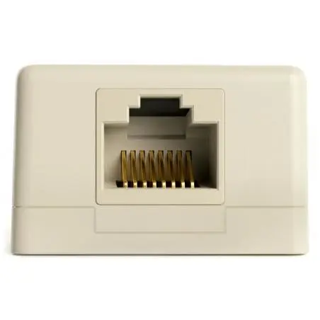 Placas y Soportes de Pared,Caja Roseta Cat5e Categoria 5 Rj45 Hembra Pared Cable Red - MT1358