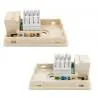 Placas y Soportes de Pared,Caja Roseta Cat5e Categoria 5 Rj45 Hembra Pared Cable Red - MT1358