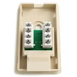 Placas y Soportes de Pared,Caja Roseta Cat5e Categoria 5 Rj45 Hembra Pared Cable Red - MT1358