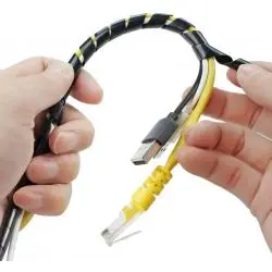 Otros,Protector Funda Cable Espiral Resorte 10 Metros Ajustable