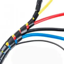Otros,Protector Funda Cable Espiral Resorte 10 Metros Ajustable