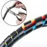 Otros,Protector Funda Cable Espiral Resorte 10 Metros Ajustable