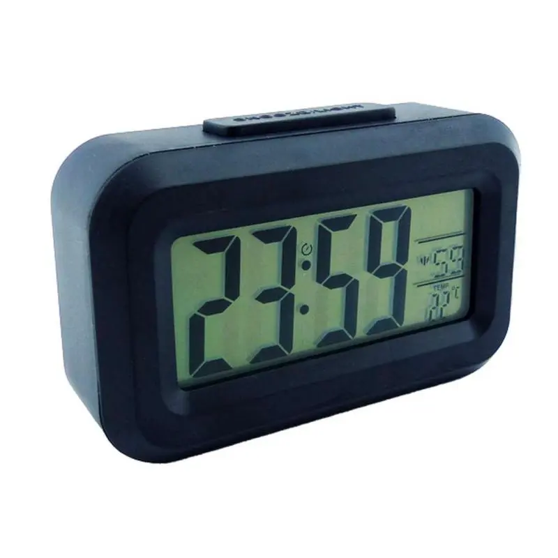 Relojes,Mini Reloj Despertador Digital Luz Led Alarma Temperatura