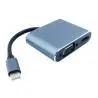 Adaptadores y Cables,Hub Adaptador Cable Usb Tipo C Macho Para Vga Hdmi Conversor - 4 EN 1