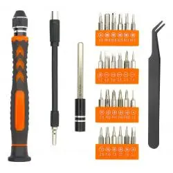 Herramientas Manuales,Set Destornillador De Precision Herramienta 28 en 1 Portatil - YD1021