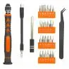Herramientas Manuales,Set Destornillador De Precision Herramienta 28 en 1 Portatil - YD1021