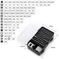 Herramientas Manuales,Set Destornillador De Precision Herramienta 115 en 1 Portatil