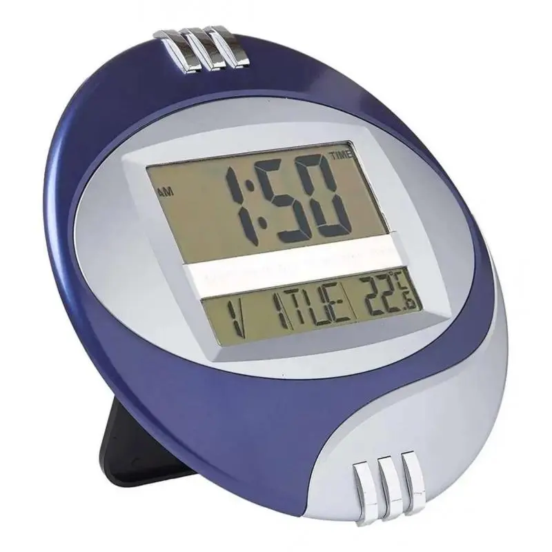 Relojes,Reloj Digital De Pared Y Escritorio Pilas Fecha Temperatura - 3885N