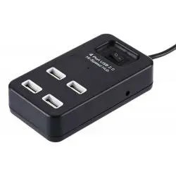 Hub USB,Hub Usb 2.0 Alta Velocidad 4 Puertos 480 Mbps Con Switch 1tb - P-1601