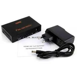 Adaptador Duplicador Splitter Hdmi Duplica Multi Pantalla Tv Led - 4x1