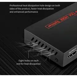 Adaptador Duplicador Splitter Hdmi Duplica Multi Pantalla Tv Led - 4x1