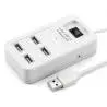 Hub USB,Hub Usb 2.0 Alta Velocidad 4 Puertos 480 Mbps Con Switch 1tb - P-1601