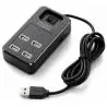 Hub USB,Hub Usb 2.0 Alta Velocidad 4 Puertos 480 Mbps Con Switch 1tb - P-1601