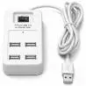 Hub USB,Hub Usb 2.0 Alta Velocidad 4 Puertos 480 Mbps Con Switch 1tb - P-1601