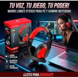 Audífonos con Microfono Gamer,Audifonos Con Microfono Para Pc Notebook 2 Conectores Jack