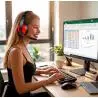Audífonos con Microfono Gamer,Audifonos Con Microfono Para Pc Notebook 2 Conectores Jack