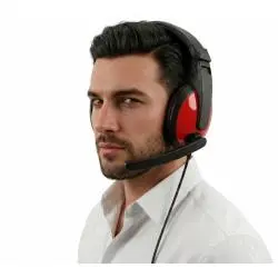 Audífonos con Microfono Gamer,Audifonos Con Microfono Para Pc Notebook 2 Conectores Jack