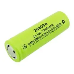 Pilas y Baterias,Pila Bateria Recargable 26800 de 3.6V 7200mah Punta Plana