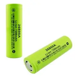 Pilas y Baterias,Pila Bateria Recargable 26800 de 3.6V 7200mah Punta Plana