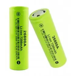 Pilas y Baterias,Pila Bateria Recargable 26800 de 3.6V 7200mah Punta Plana