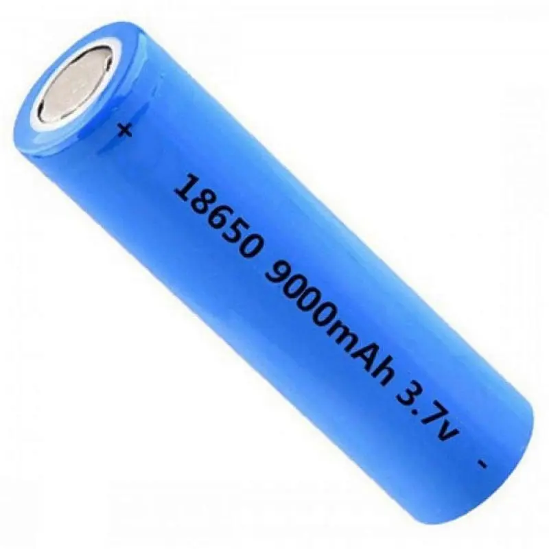 Pilas y Baterias,Pila Recargable 18650 Alta Potencia 9000mah 3.7V Plana