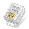 Conector de Red,Pack RJ11 Conector Cable Telefono Conexion Terminal Repuesto - 4x